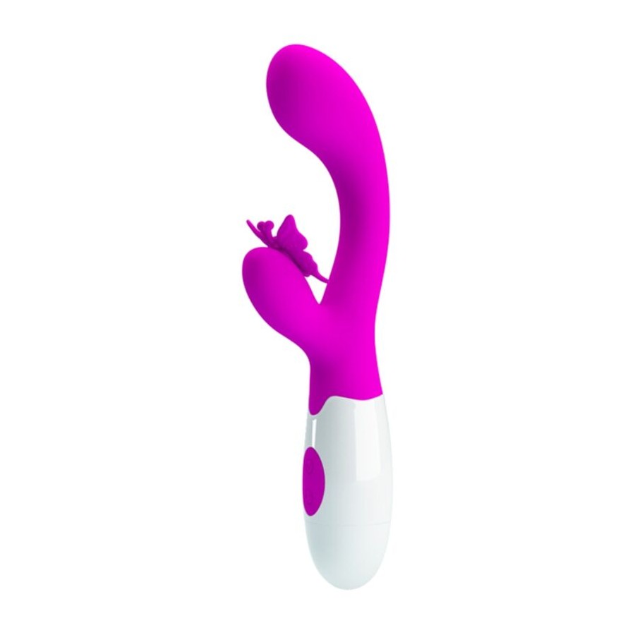 PRETTY LOVE - VIBRATORE A CONIGLIO BUTTERFLY KISS 30 FUNZIONI VIOLA